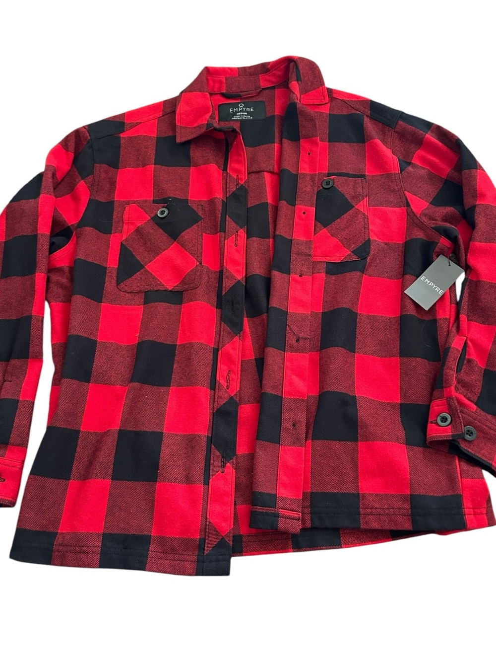 Empyre Red & Black Buffalo Plaid Button-Up Shirt